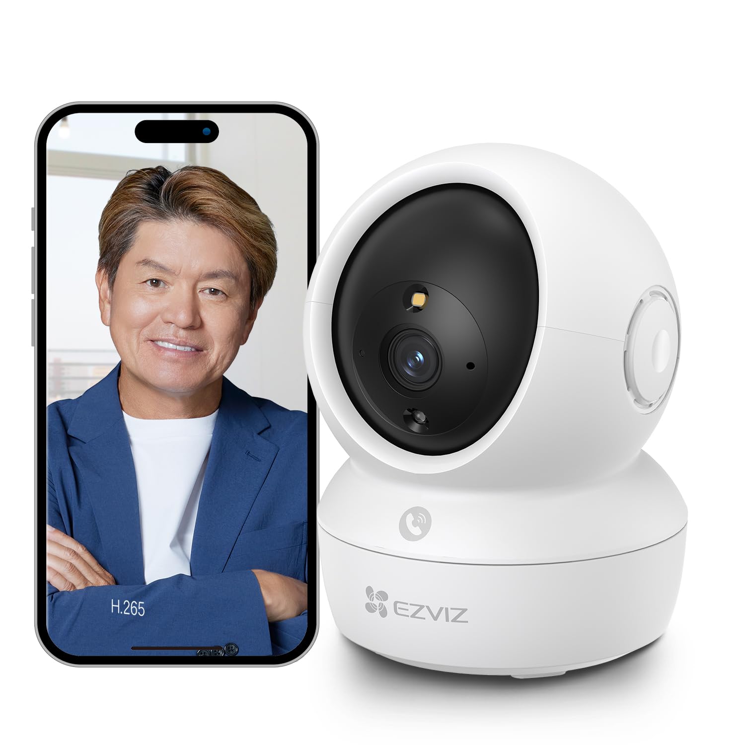 EZVIZ Pro H6c Pro 2MP Внутрішня камера безпеки з функцією розмови, для домашніх тварин і дітей, мережева, смартфон, Alexa, автоматичне відстеження руху, 2 мови, інструкція японською, доступна в Японії
EZVIZ Pro H6c Pro 2MP Внутрішня камера безпеки з функцією розмови, для домашніх тварин і дітей, мережева, смартфон, Alexa, автоматичне відстеження руху, 2 мови, інструкція японською, доступна в Японії