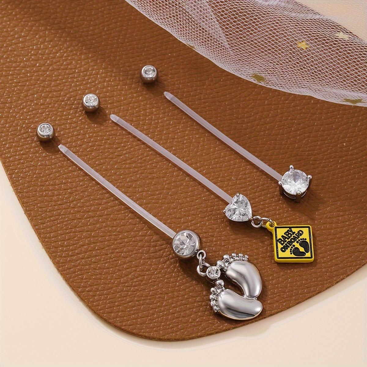 3pc Foot Shape with Zircon Belly Ring Fashion Personality Women Men Jewelry Suitable for Party Birthday Gift
3pc Foot Shape with Zircon Belly Ring Fashion Personality Women Men Jewelry Suitable for Party Birthday Gift