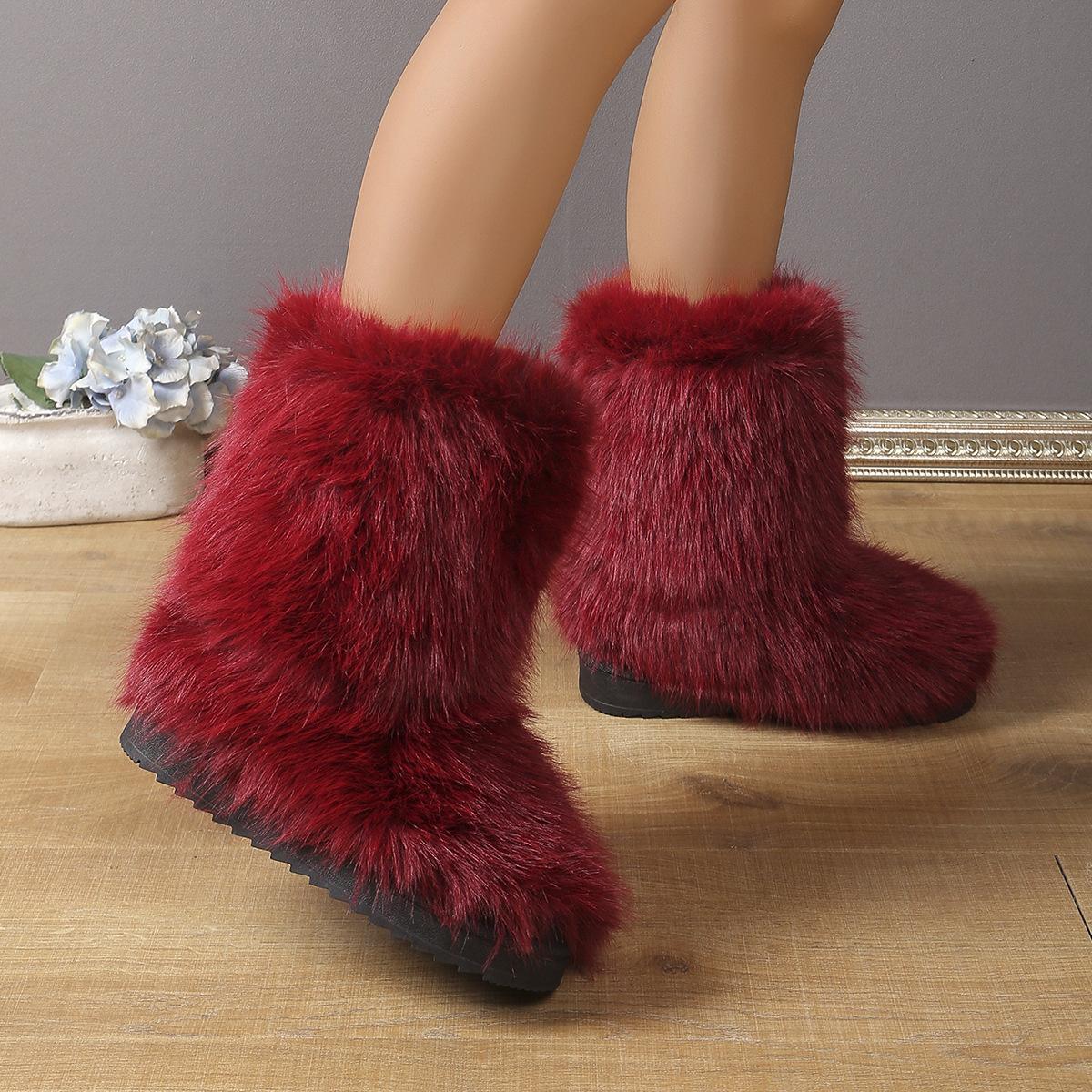 Новые меховые сапоги зимние теплые с флисовой подкладкой женские сапоги больших размеров средней высоты 44 бордовый
Новые меховые сапоги зимние теплые с флисовой подкладкой женские сапоги больших размеров средней высоты 44 бордовый