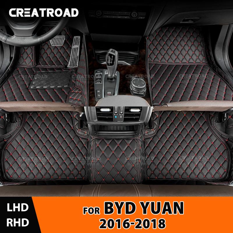 Car Floor Mats For BYD Yuan 2016 2017 2018 Auto Foot Pads Automobile Carpet Cover Interior Accessories 1PC-Black-Black
Car Floor Mats For BYD Yuan 2016 2017 2018 Auto Foot Pads Automobile Carpet Cover Interior Accessories 1PC-Black-Black