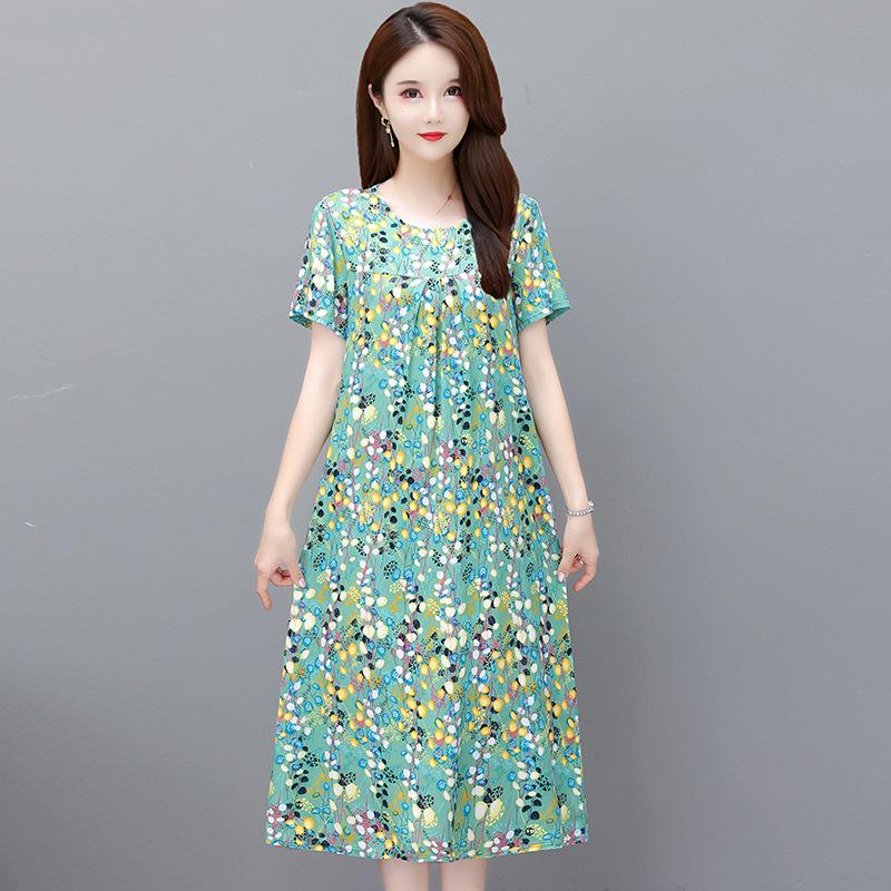 Летнее хлопково-шелковое платье для новой мамы, Мода для женщин среднего возраста, Большого размера, Юбка в цветочном стиле для женщин среднего и пожилого возраста 2XL (recommended 60kg-67.5kg)
Летнее хлопково-шелковое платье для новой мамы, Мода для женщин среднего возраста, Большого размера, Юбка в цветочном стиле для женщин среднего и пожилого возраста 2XL (recommended 60kg-67.5kg)