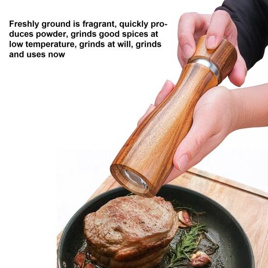 Yousheng Wood Salt And Pepper Shaker Adjustable Simple Operation Fragrant Spice Mill Nut Adjustable Grinder Birthday Gifts 2pcs
Yousheng Wood Salt And Pepper Shaker Adjustable Simple Operation Fragrant Spice Mill Nut Adjustable Grinder Birthday Gifts 2pcs