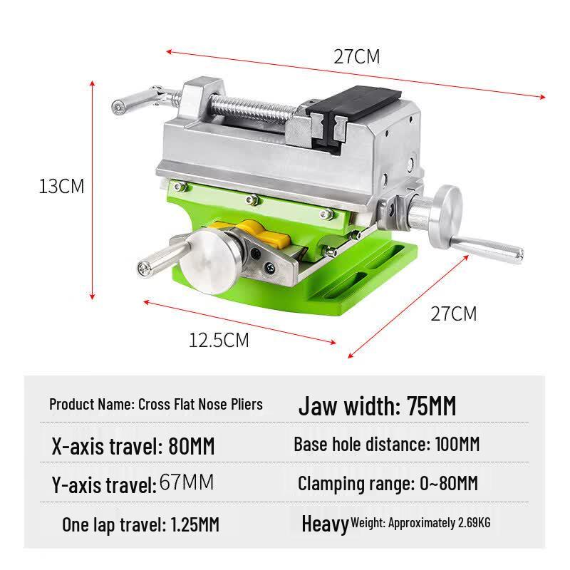 JPHZNB Heavy-Duty Precision Cross-Slide Vise
JPHZNB Heavy-Duty Precision Cross-Slide Vise