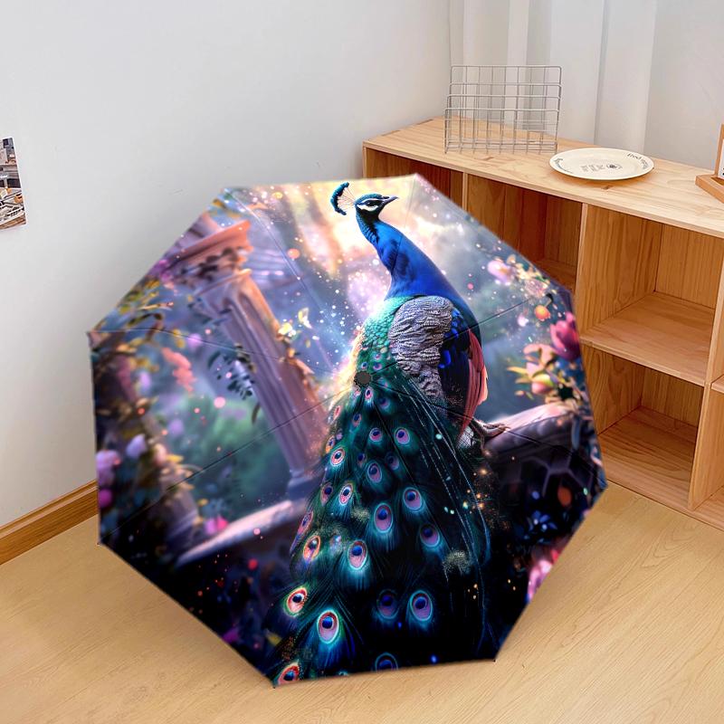 1 PC Automatic Folding Umbrella - Beautiful peacock Pattern, Portable & Foldable Design with 8 Ribs, Christmas Birthday Gifts
1 PC Automatic Folding Umbrella - Beautiful peacock Pattern, Portable & Foldable Design with 8 Ribs, Christmas Birthday Gifts