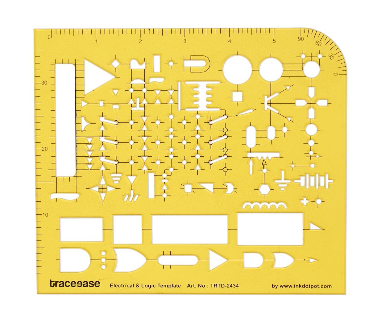 Traceease Electrical Drafting Electrical & Logic Template Drawing Stencil,Designing Template Measuring Ruler 7 x 5.9 Inches жёлтый
Traceease Electrical Drafting Electrical & Logic Template Drawing Stencil,Designing Template Measuring Ruler 7 x 5.9 Inches жёлтый