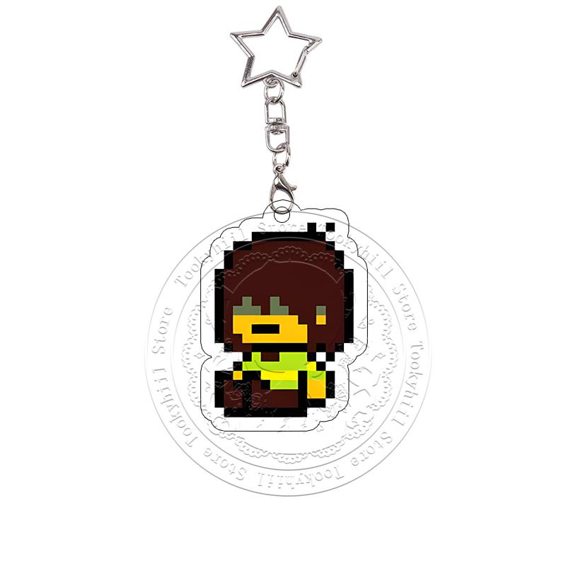 Pixel Deltarune Acrylic Keychain Bag Decor Accessories Sans Chara Keyring Frisk Pendant Berdly Characters Ralsei Birthday Gift 4-5cm
Pixel Deltarune Acrylic Keychain Bag Decor Accessories Sans Chara Keyring Frisk Pendant Berdly Characters Ralsei Birthday Gift 4-5cm