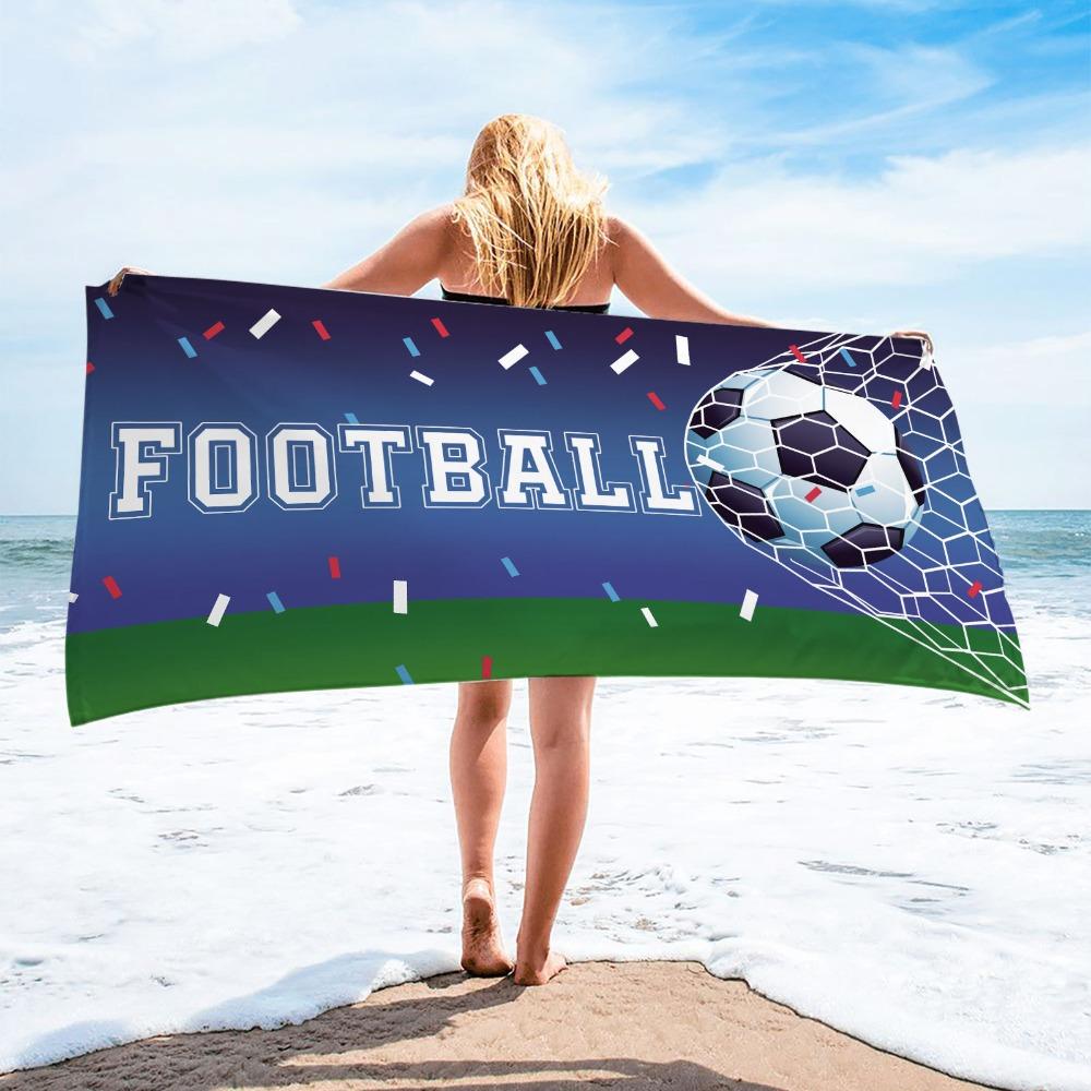Soft Quick-Dry Beach Scarf Portable Shower Towel Comfortable Football Print Beach Towel Stadium Style 1
Soft Quick-Dry Beach Scarf Portable Shower Towel Comfortable Football Print Beach Towel Stadium Style 1
