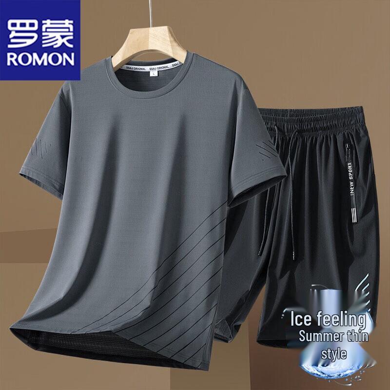 ROMON Men s Summer Ice-Feel Breathable T-Shirt & Shorts Set M
ROMON Men s Summer Ice-Feel Breathable T-Shirt & Shorts Set M