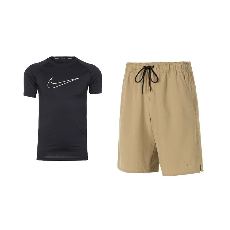 Nike Тренировочная футболка с коротким рукавом и принтом логотипа и удобные шорты, повседневный спортивный комплект для мужчин DD1993-010+DV9331-247 S
Nike Тренировочная футболка с коротким рукавом и принтом логотипа и удобные шорты, повседневный спортивный комплект для мужчин DD1993-010+DV9331-247 S