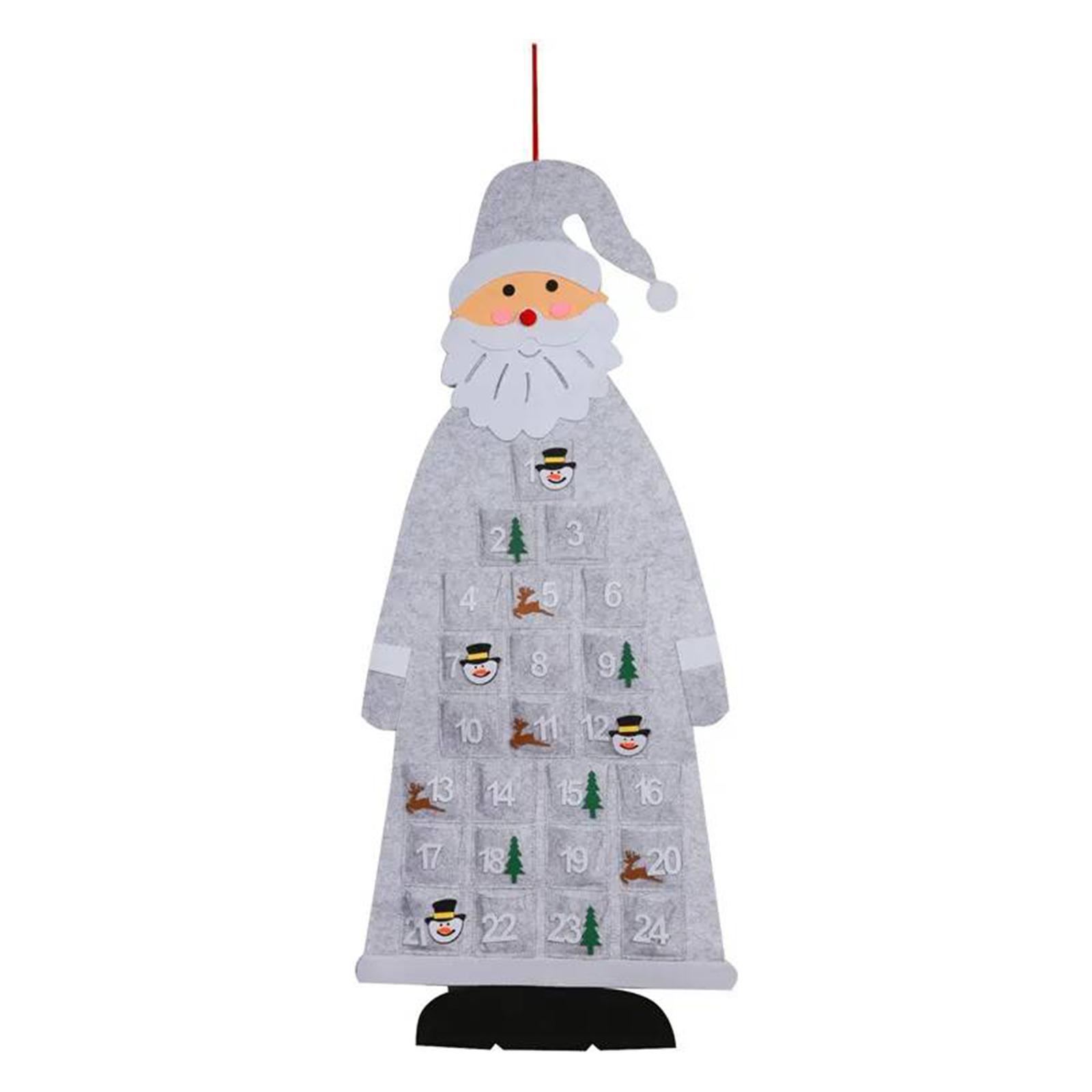 Reusable Countdown To Christmas Calendar with 24 Pockets Christmas Felt Advent Calendar for Kids Christmas Decorations Gifts 108x44cm серый
Reusable Countdown To Christmas Calendar with 24 Pockets Christmas Felt Advent Calendar for Kids Christmas Decorations Gifts 108x44cm серый