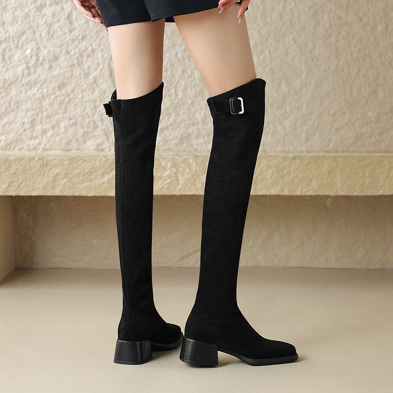 Krazing Pot Flock Autumn Winter Shoes Med Heels Size 43 Over-the-knee Boots Slip on Elastic Thigh High Boots 43 чёрный
Krazing Pot Flock Autumn Winter Shoes Med Heels Size 43 Over-the-knee Boots Slip on Elastic Thigh High Boots 43 чёрный