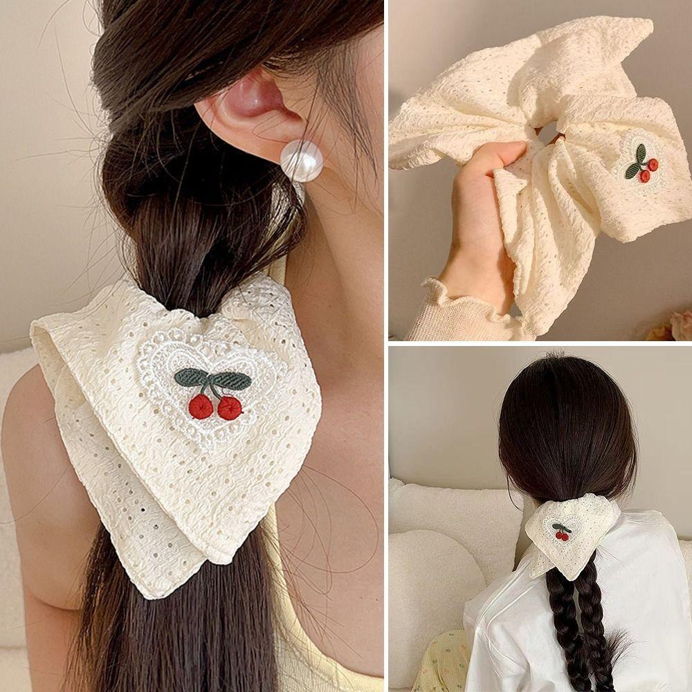 Head Wrap Hollowed-out Square Hair Circle Lace Heart Cherry Ponytail Rubber Rope Square Scarf
Head Wrap Hollowed-out Square Hair Circle Lace Heart Cherry Ponytail Rubber Rope Square Scarf