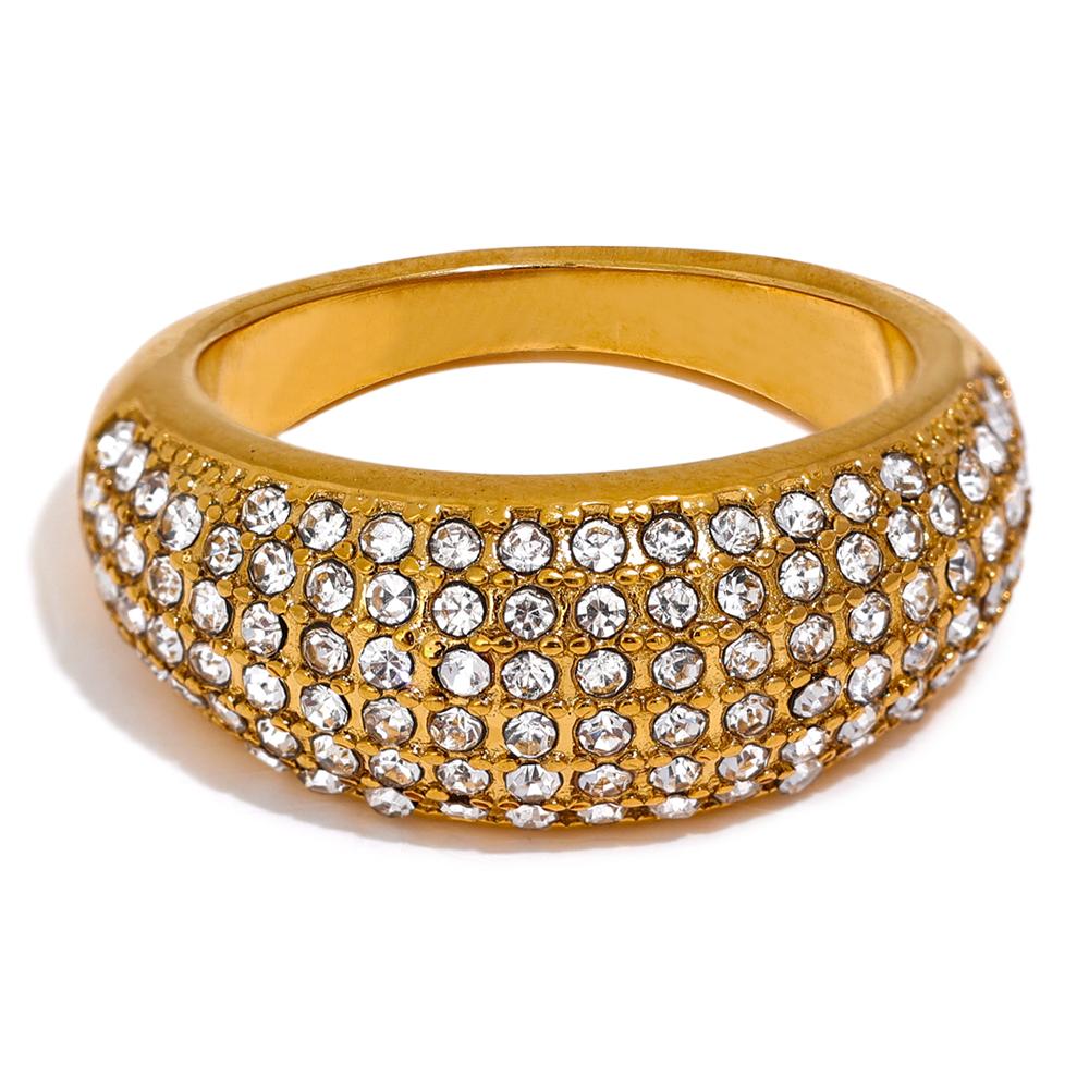 Yhpup Luxury Cubic Zirconia Pave Stainless Steel Fashion Ring High Quality Women Classic Exquisite Finger Jewelry Bijoux Gift 6
Yhpup Luxury Cubic Zirconia Pave Stainless Steel Fashion Ring High Quality Women Classic Exquisite Finger Jewelry Bijoux Gift 6
