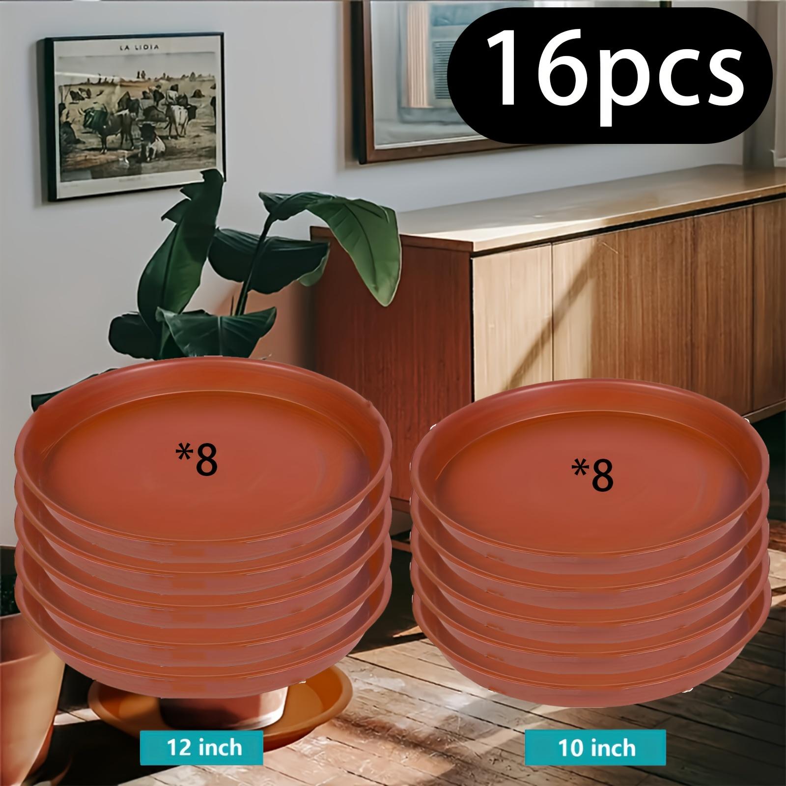 Set of 16 Robust Plastic Plant Trays - Elegant Terracotta Style - Circular Dishes for Pots, Indoor Plants, And Bird Baths - Available in Sizes 10 16pcs
Set of 16 Robust Plastic Plant Trays - Elegant Terracotta Style - Circular Dishes for Pots, Indoor Plants, And Bird Baths - Available in Sizes 10 16pcs