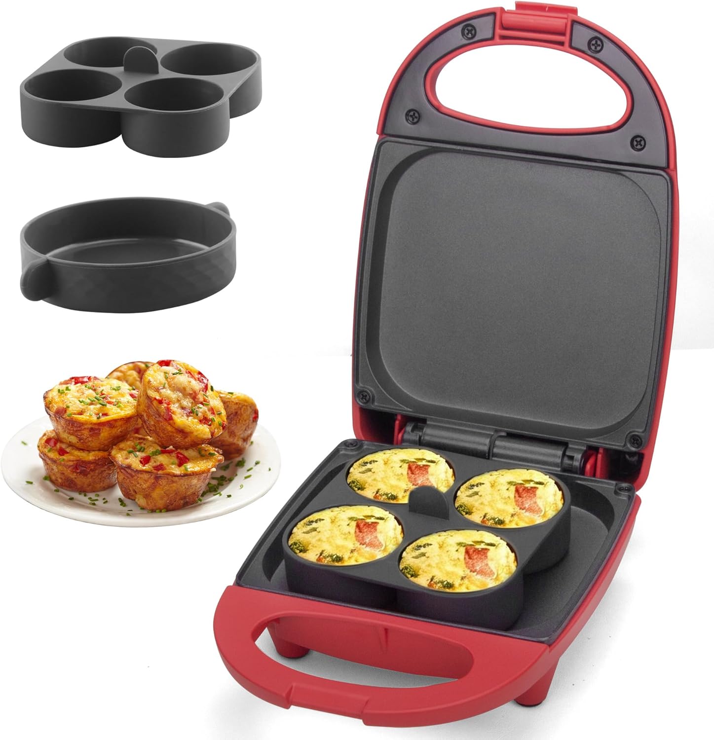 Egg Bite Maker with 2 Silicone Egg Molds for Breakfast Sandwiches, Breakfast Maker, Omelet Pan, Healthy Snacks or Des United States
Egg Bite Maker with 2 Silicone Egg Molds for Breakfast Sandwiches, Breakfast Maker, Omelet Pan, Healthy Snacks or Des United States