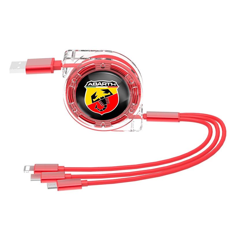 3 In 1 Car Fast Charging Cable Auto Emblem Telescopic Charger For FIAT Abarth 500 Pulse Panda Tipo Strada 600 500L Mobi Freemont
3 In 1 Car Fast Charging Cable Auto Emblem Telescopic Charger For FIAT Abarth 500 Pulse Panda Tipo Strada 600 500L Mobi Freemont