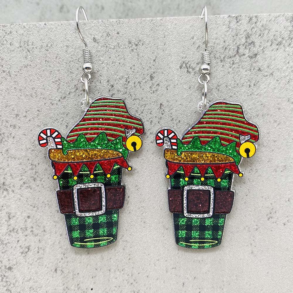 Festive Acrylic Christmas Earrings with Fairy Lights Design Acrylic
Festive Acrylic Christmas Earrings with Fairy Lights Design Acrylic