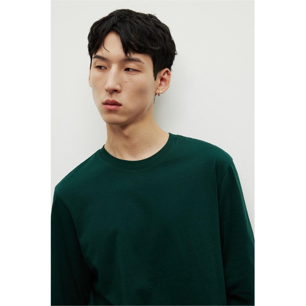 Футболка HM Regular Fit из джерси Forest Green 
Футболка HM Regular Fit из джерси Forest Green