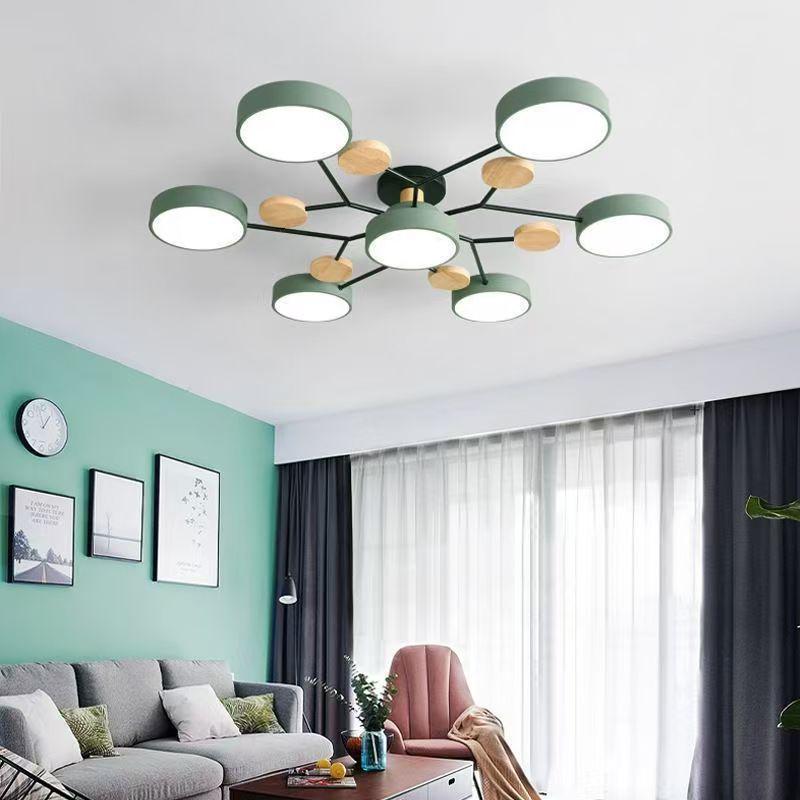 Nordic LED Ceiling Chandelier for Living Room, Bedroom, or Study - Creative Macaron Design for a Luxurious, Simple Touch Tri-color lighting
Nordic LED Ceiling Chandelier for Living Room, Bedroom, or Study - Creative Macaron Design for a Luxurious, Simple Touch Tri-color lighting