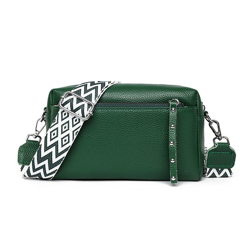 New first-layer cowhide messenger bag women s bag trendy fashion simple shoulder women s leather small square bag зелений
New first-layer cowhide messenger bag women s bag trendy fashion simple shoulder women s leather small square bag зелений