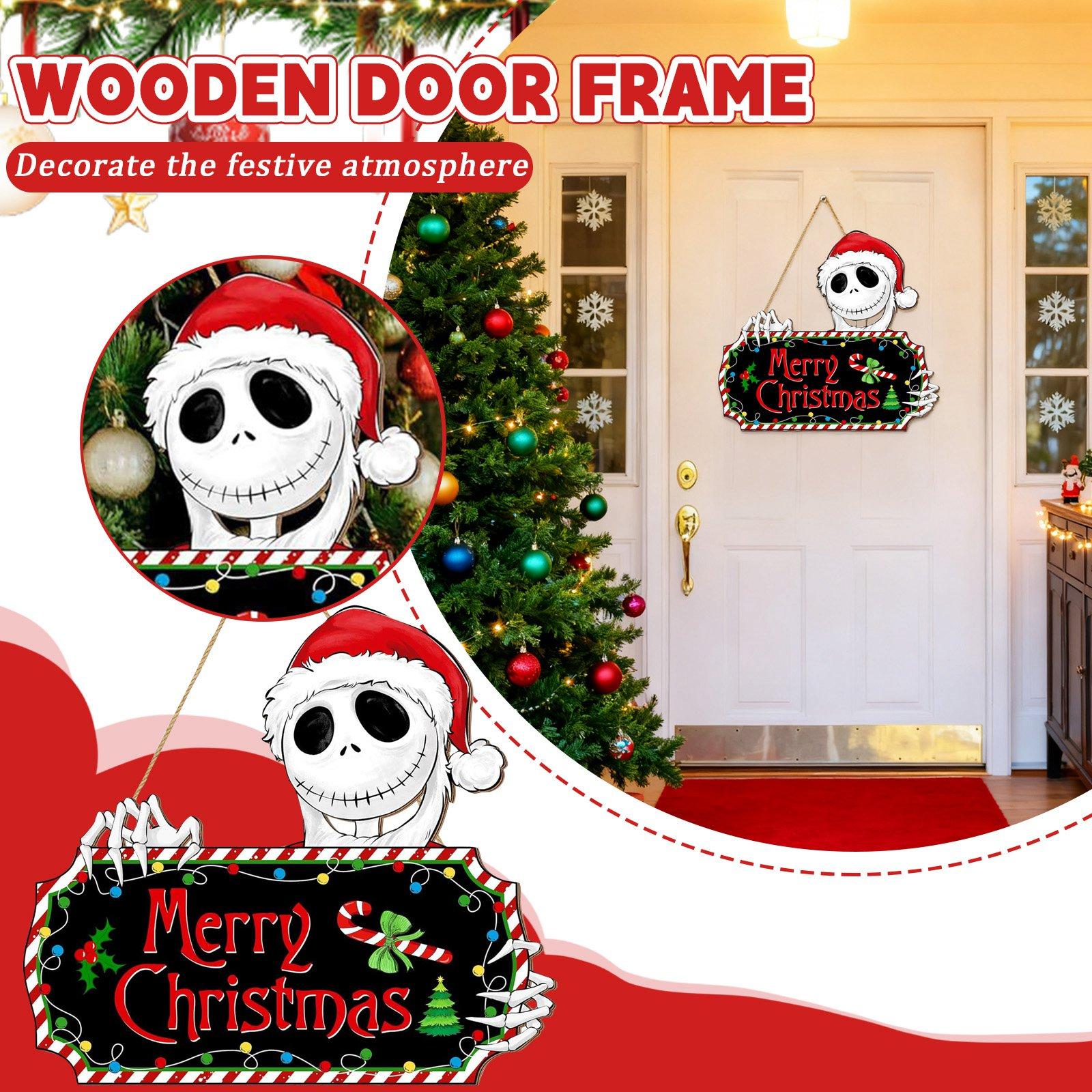 Merry Christmas Wooden Hanging Sign, Printed Thick Wood Christmas Wall Decor, Ready To Hang Xmas Door Sign For Home Indoor Outdoor Holiday Decorati One Size
Merry Christmas Wooden Hanging Sign, Printed Thick Wood Christmas Wall Decor, Ready To Hang Xmas Door Sign For Home Indoor Outdoor Holiday Decorati One Size