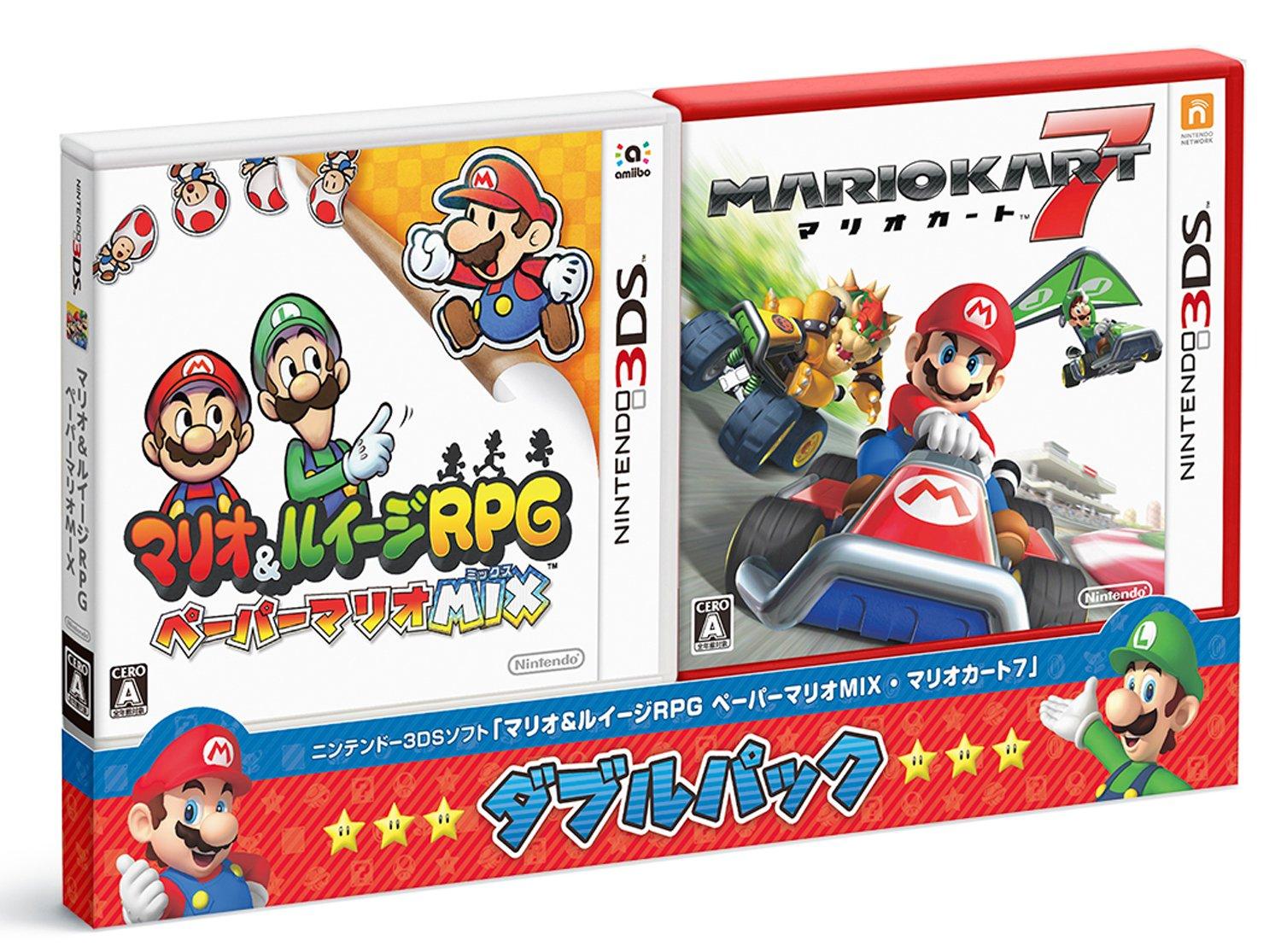 Luigi RPG Paper Mario Kart Double Pack 3DS Mario & MIX/Mario 7 -
Luigi RPG Paper Mario Kart Double Pack 3DS Mario & MIX/Mario 7 -