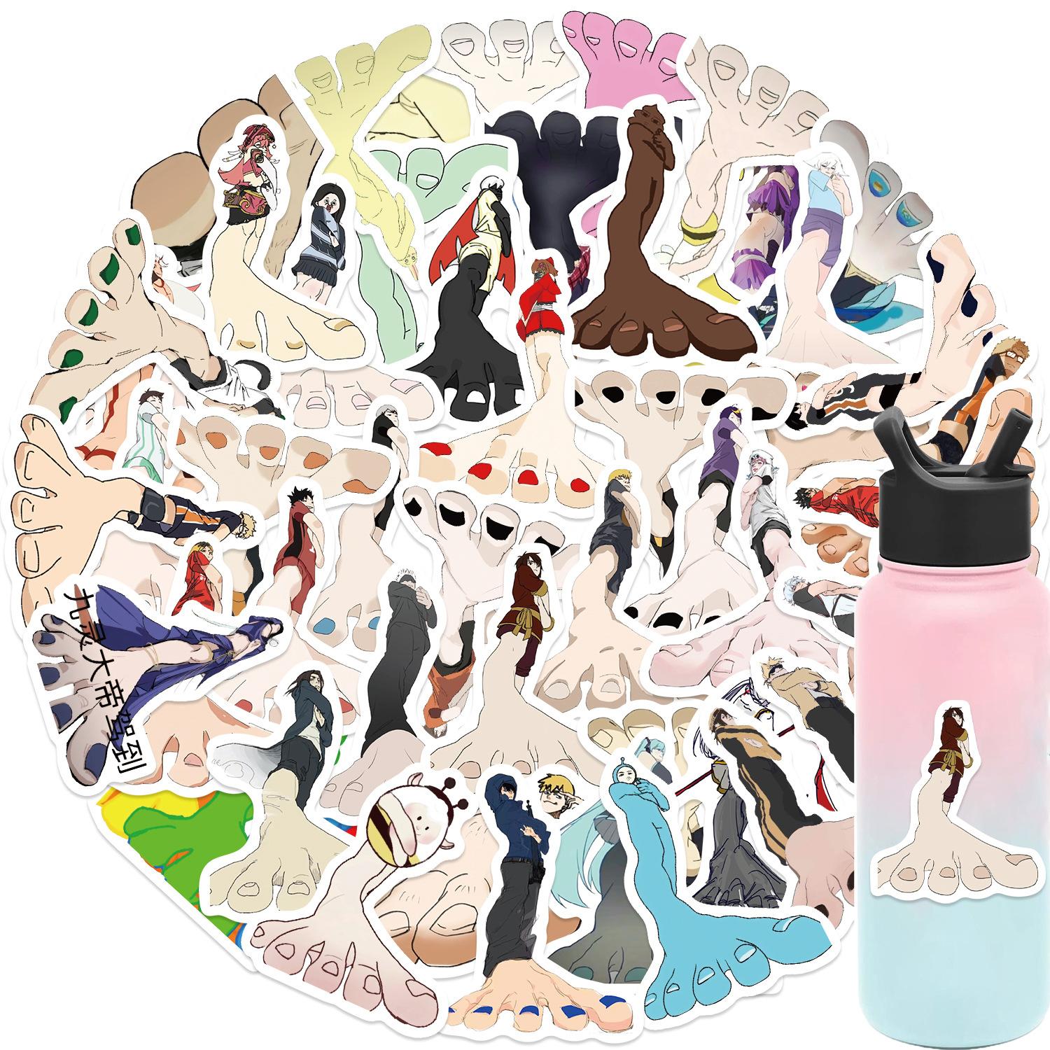 52 Anime Big Feet Graffiti Stickers To Decorate Laptop Suitcase DIY Waterproof Stickers
52 Anime Big Feet Graffiti Stickers To Decorate Laptop Suitcase DIY Waterproof Stickers