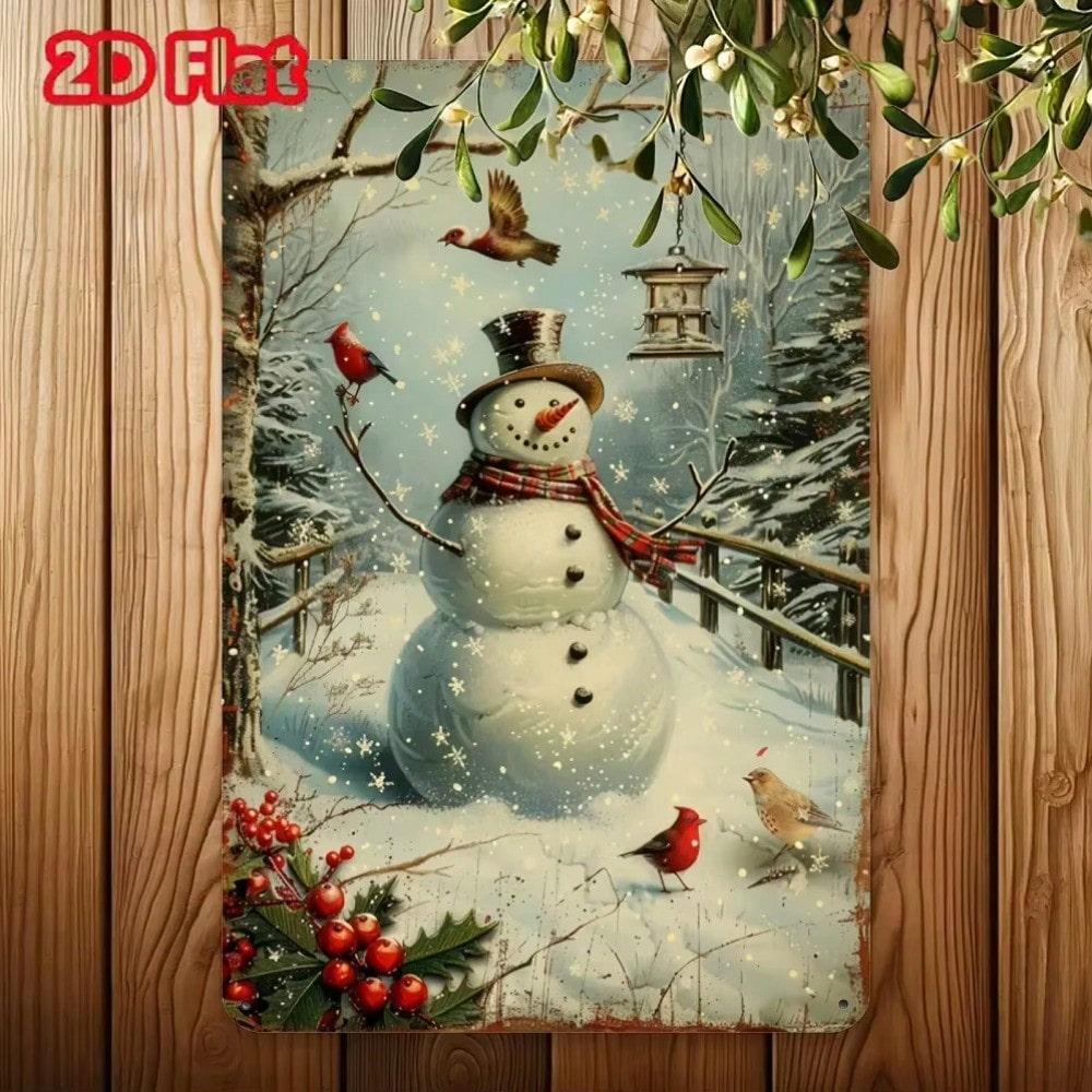 Vintage Snowman Tin Sign Metal Wall Decor Rustic Farmhouse Christmas Gift Home Bar Cafe різнокольоровий
Vintage Snowman Tin Sign Metal Wall Decor Rustic Farmhouse Christmas Gift Home Bar Cafe різнокольоровий