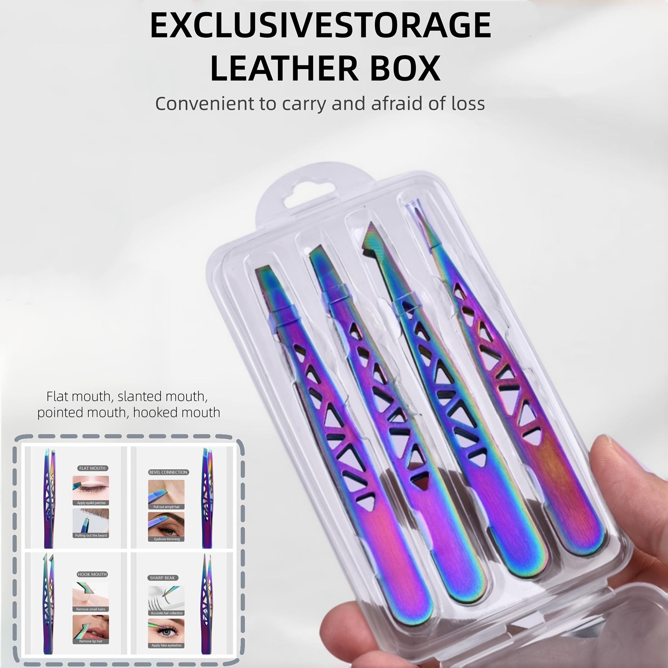 Rainbow Titanium 4Pcs Eiffel Tower Tweezers Set, High-Precision Stainless Steel, Eyebrow Trimming & Hair Removal фиолетовый
Rainbow Titanium 4Pcs Eiffel Tower Tweezers Set, High-Precision Stainless Steel, Eyebrow Trimming & Hair Removal фиолетовый