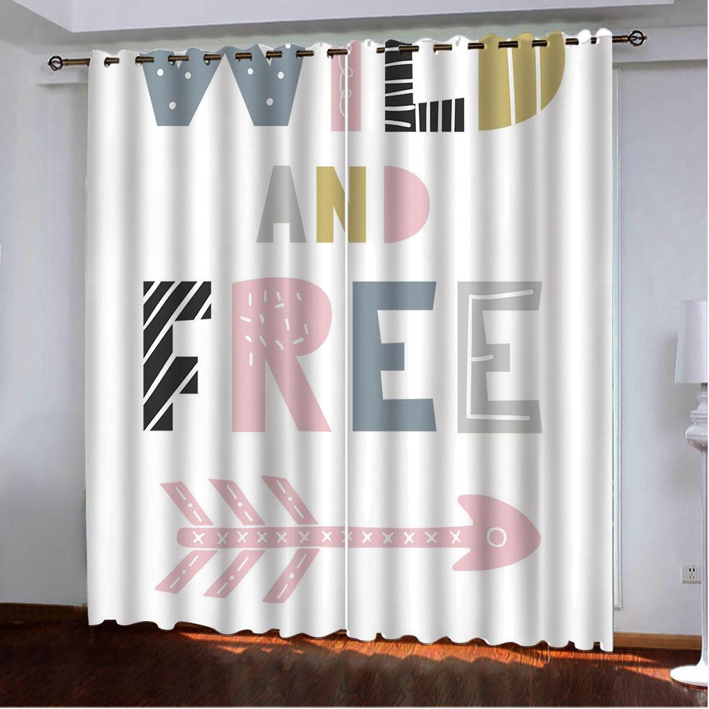 Curtain Letter Series High Density Blackout 3D Digital Printing Curtain 140*100
Curtain Letter Series High Density Blackout 3D Digital Printing Curtain 140*100