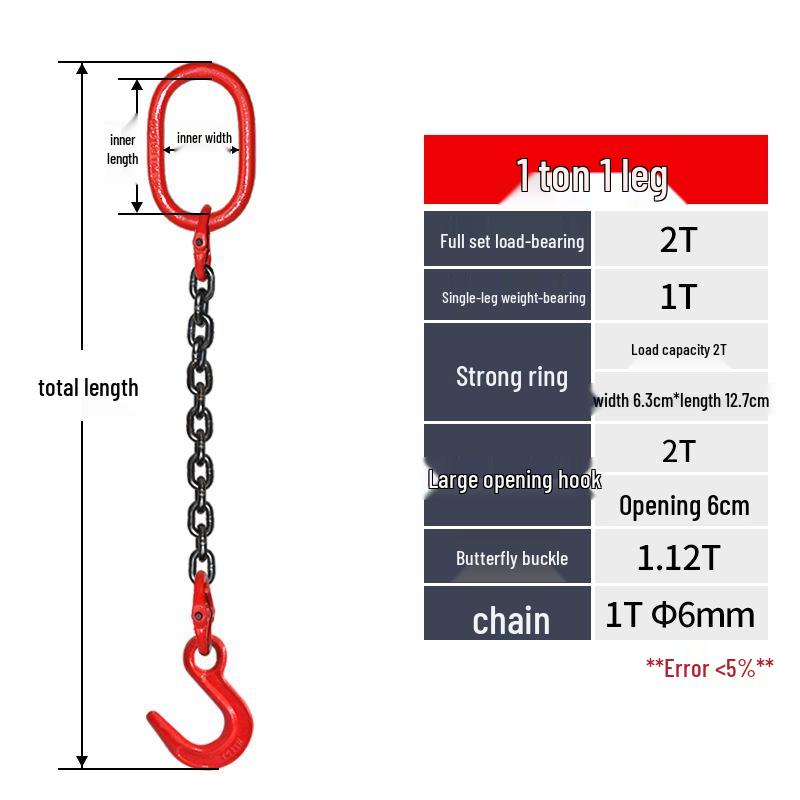Large Chain Sling with Eye Hook for Crane Lifting
Large Chain Sling with Eye Hook for Crane Lifting