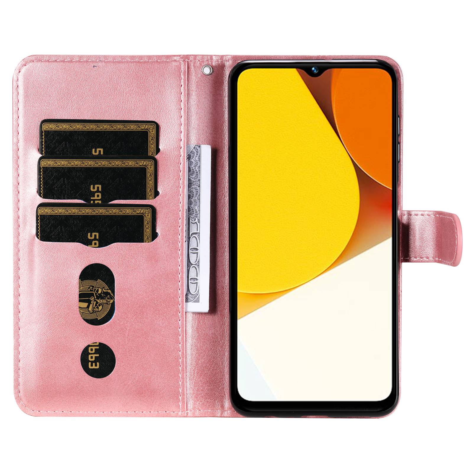 For vivo Y35 4G (2022)/Y22s 4G/Y22 4G Zipper Pocket Calf Texture PU Leather Magnetic Clasp Case Wallet Stand Phone Cover Rose Gold
For vivo Y35 4G (2022)/Y22s 4G/Y22 4G Zipper Pocket Calf Texture PU Leather Magnetic Clasp Case Wallet Stand Phone Cover Rose Gold
