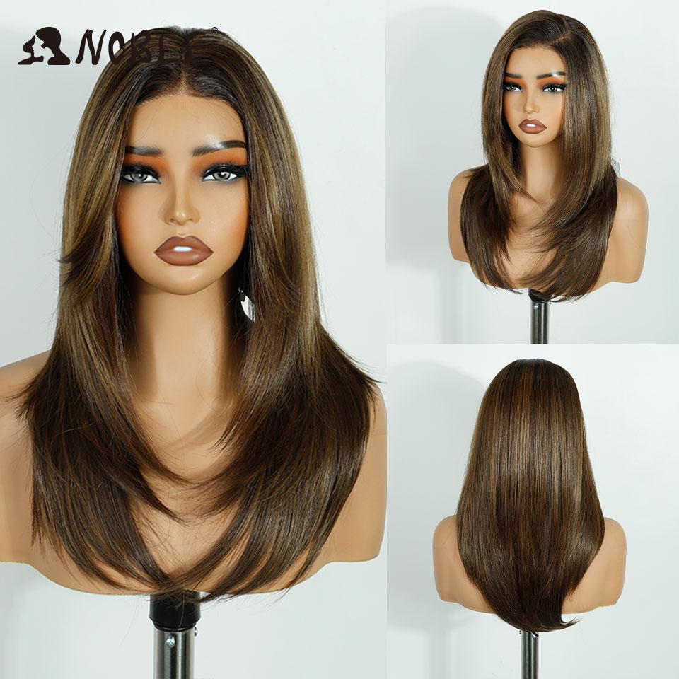 Noble Wig Synthetic Lace Frontal Wigs For Women 20“ Pre Plucked Lace Front Wig Wear And Go Ombre Brown 13x6 Pre-cut Lace Wigs (as the picture,250%&20inches&Lace Front)
Noble Wig Synthetic Lace Frontal Wigs For Women 20“ Pre Plucked Lace Front Wig Wear And Go Ombre Brown 13x6 Pre-cut Lace Wigs (as the picture,250%&20inches&Lace Front)