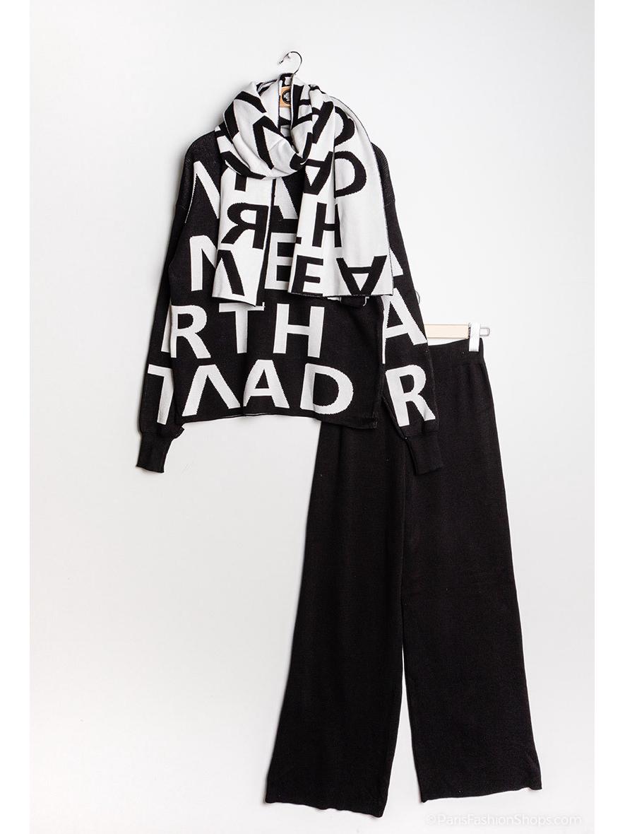 Женский комплект из трех вещей большого размера: Брюки широкие и свободный топ повседневная одежда One Size
Женский комплект из трех вещей большого размера: Брюки широкие и свободный топ повседневная одежда One Size