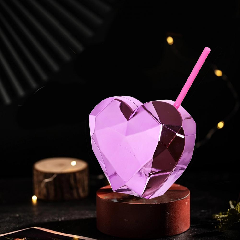 600ml Heart Shape Straw Cup Electroplating Love Heart Flash Cocktail Cup Flashlight Straw Wine Glass Drinking Cup Birthday Gift
600ml Heart Shape Straw Cup Electroplating Love Heart Flash Cocktail Cup Flashlight Straw Wine Glass Drinking Cup Birthday Gift