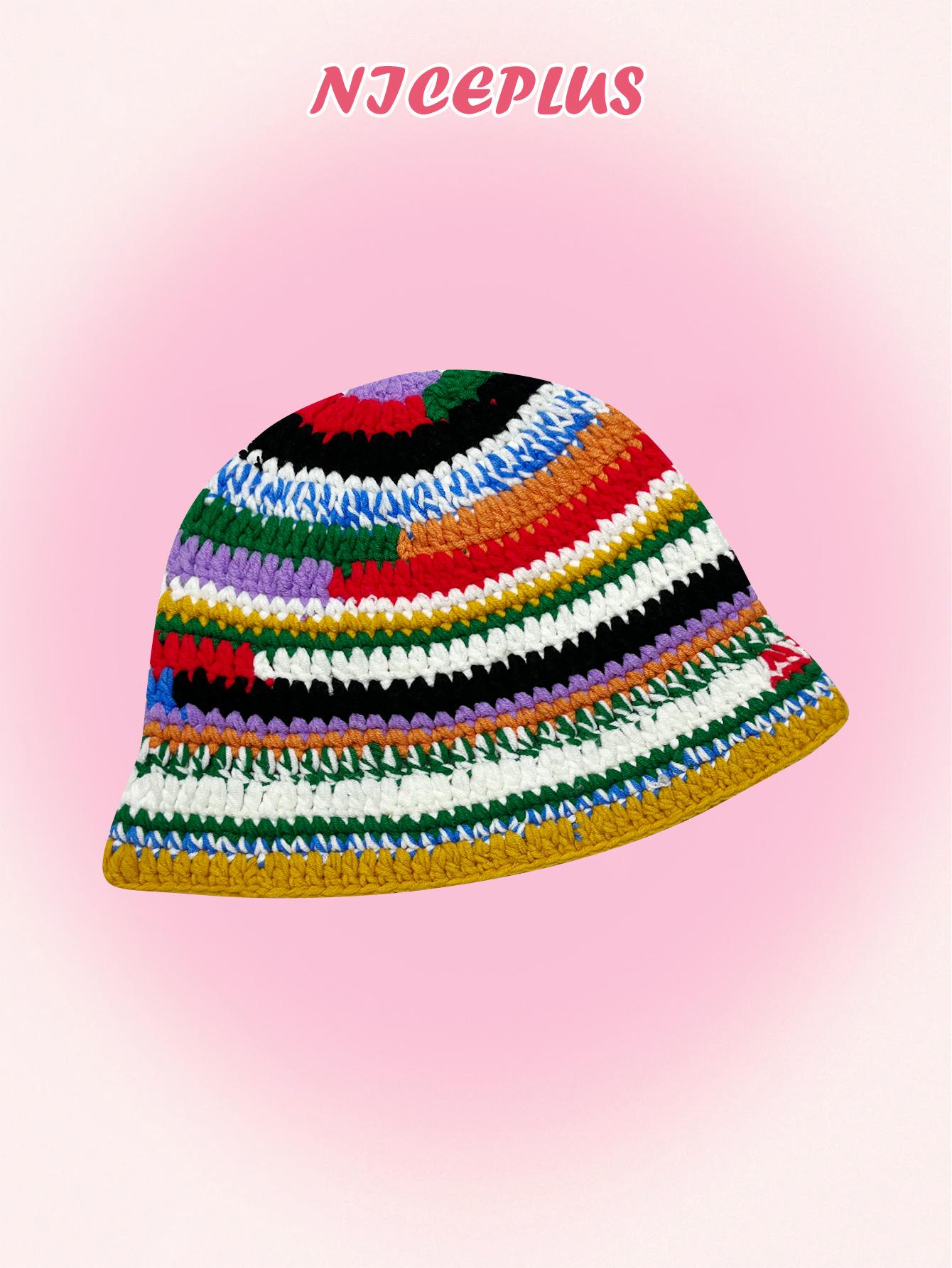 Красочная вязаная крючком панама ручной работы в корейском стиле - Женская осенне-зимняя, стройнящая лицо, в стиле рыбака One Size
Красочная вязаная крючком панама ручной работы в корейском стиле - Женская осенне-зимняя, стройнящая лицо, в стиле рыбака One Size