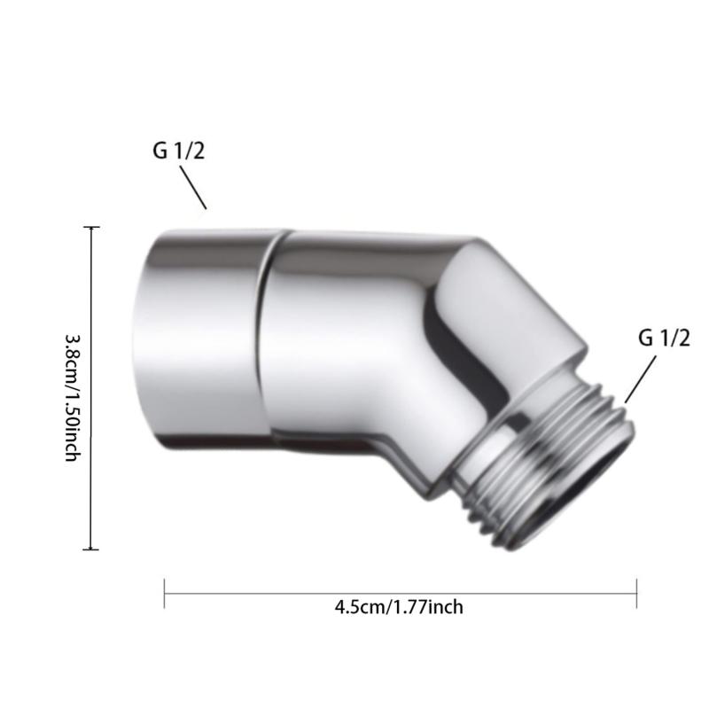 Адаптер для душевой лейки, угловой душевой уголок, хромированный угловой соединитель для душевой лейки, аксессуары для ванной комнаты