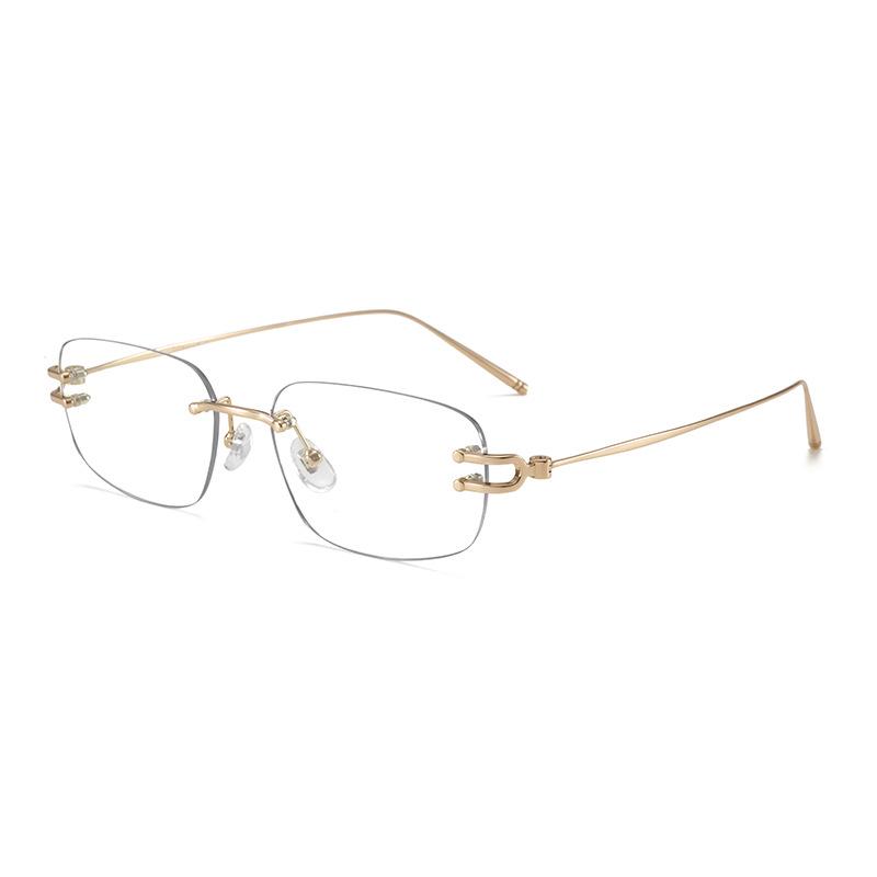 9028 Ultra-light Pure Titanium Rimless Glasses - Extra Large Frame, Natural Look for Women and Men, Inspired by Karine & SIENNA Styles
9028 Ultra-light Pure Titanium Rimless Glasses - Extra Large Frame, Natural Look for Women and Men, Inspired by Karine & SIENNA Styles