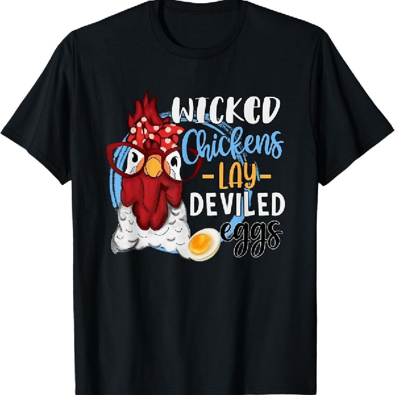 Funny Chicken Lovers Wicked Chickens Lay Deviled Eggs T-Shirt XXXXXL чёрный
Funny Chicken Lovers Wicked Chickens Lay Deviled Eggs T-Shirt XXXXXL чёрный