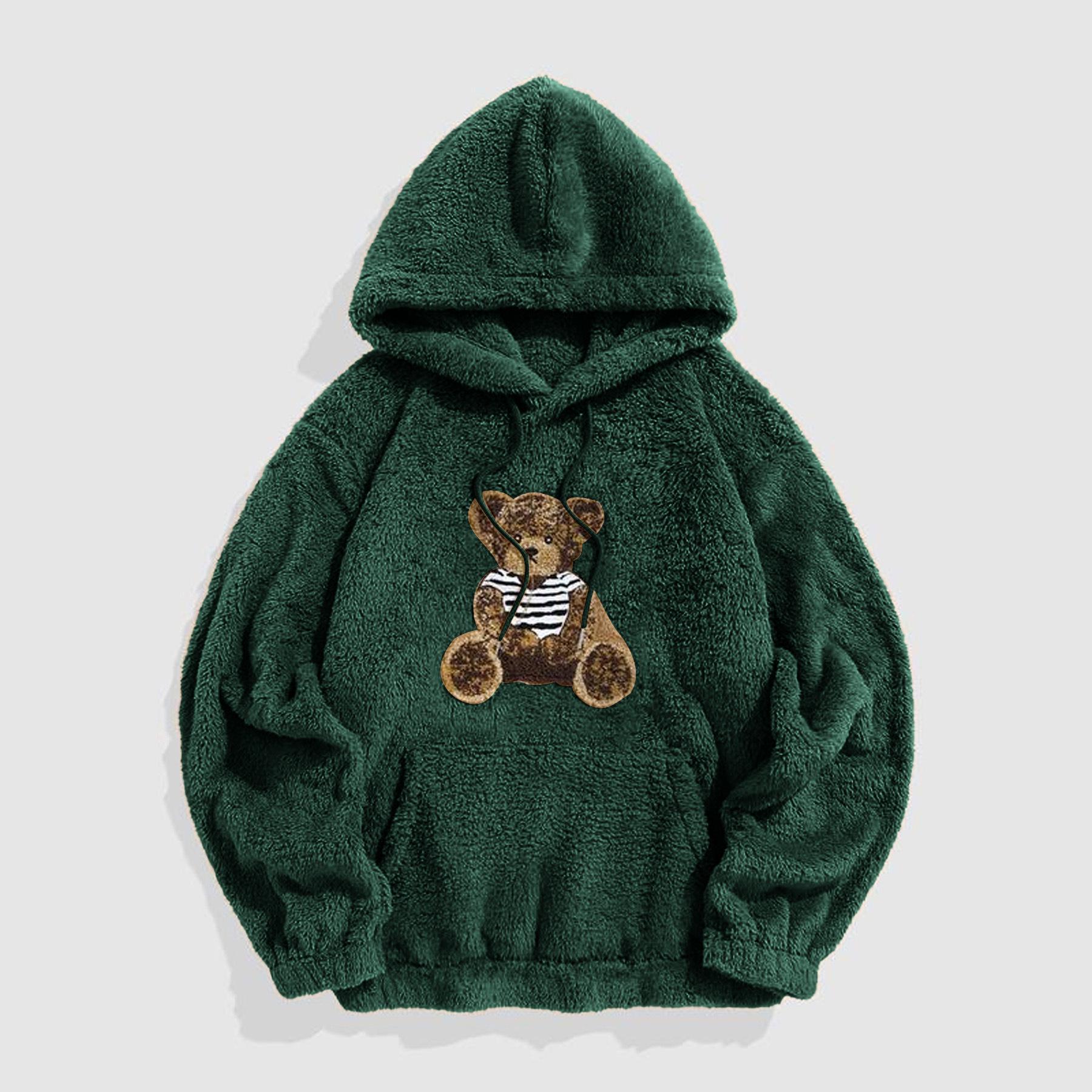 Men s Bear Pattern Hooded Fleece Jacket - Autumn/Winter Street Style Long Sleeve Top XXL
Men s Bear Pattern Hooded Fleece Jacket - Autumn/Winter Street Style Long Sleeve Top XXL