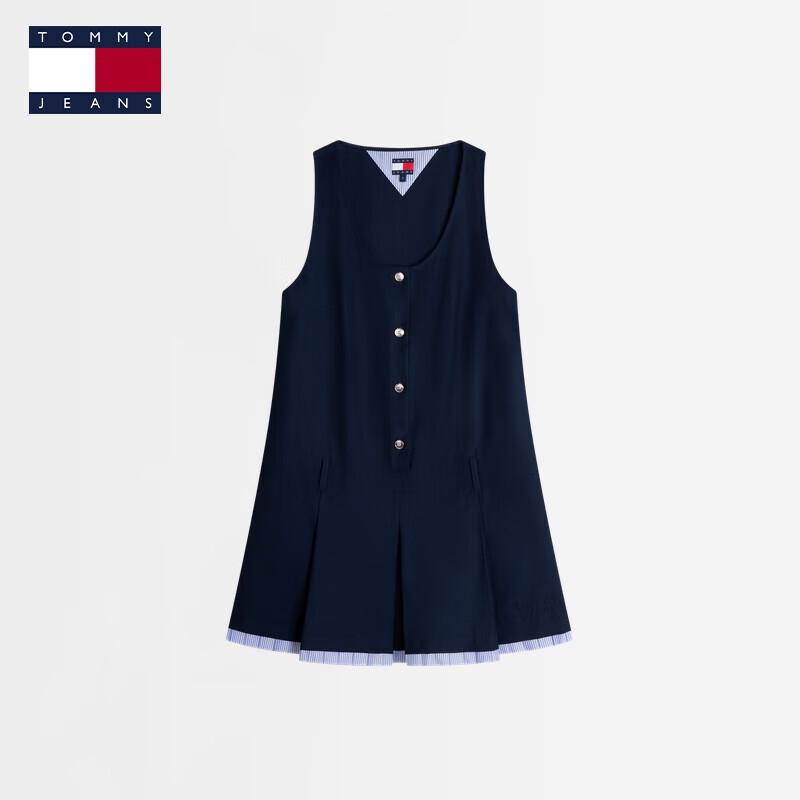 TOMMY JEANS Women s Gold Button Sleeveless Pleated Vest Dress S
TOMMY JEANS Women s Gold Button Sleeveless Pleated Vest Dress S