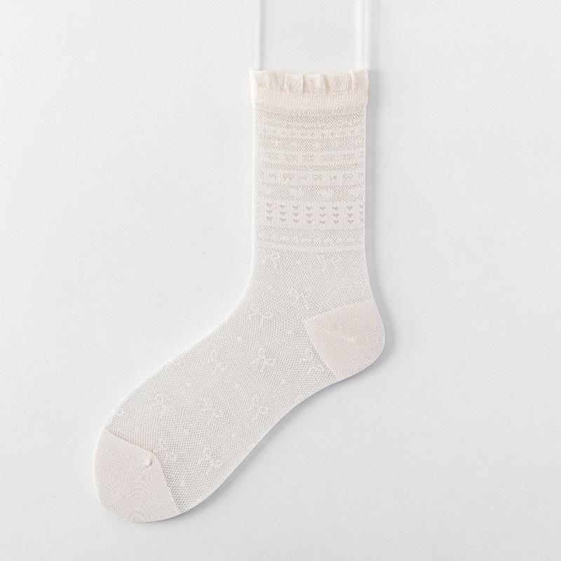 Silk Stockings for Children, Summer Lightweight Mid-length Socks with Mesh Ventilation and Frilly Edges, Summer Style 1 pair тілесний
Silk Stockings for Children, Summer Lightweight Mid-length Socks with Mesh Ventilation and Frilly Edges, Summer Style 1 pair тілесний