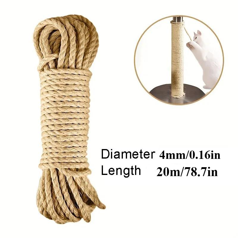 20/50M Natural Sisal Rope Cat Scratcher Rope Tree Scratching DIY Toy Paw Claw Furniture Protector Scratching Post
20/50M Natural Sisal Rope Cat Scratcher Rope Tree Scratching DIY Toy Paw Claw Furniture Protector Scratching Post