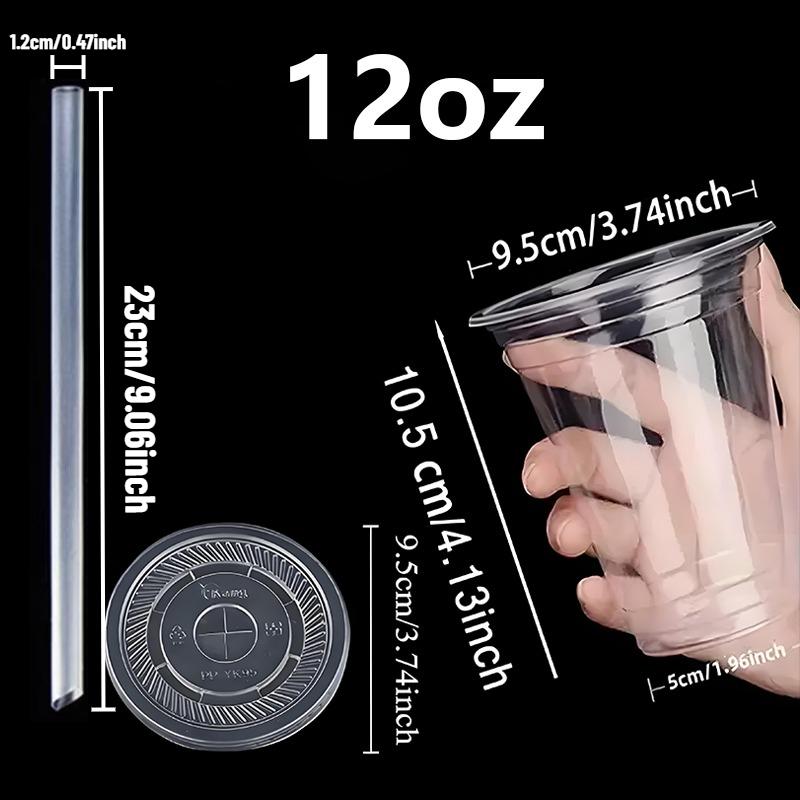 50PCS Disposable Plastic Cup with Lid and Straw for Coffee Milk Tea Smoothies Cold Drinks Container Party Wedding Supplies 50Sets
50PCS Disposable Plastic Cup with Lid and Straw for Coffee Milk Tea Smoothies Cold Drinks Container Party Wedding Supplies 50Sets