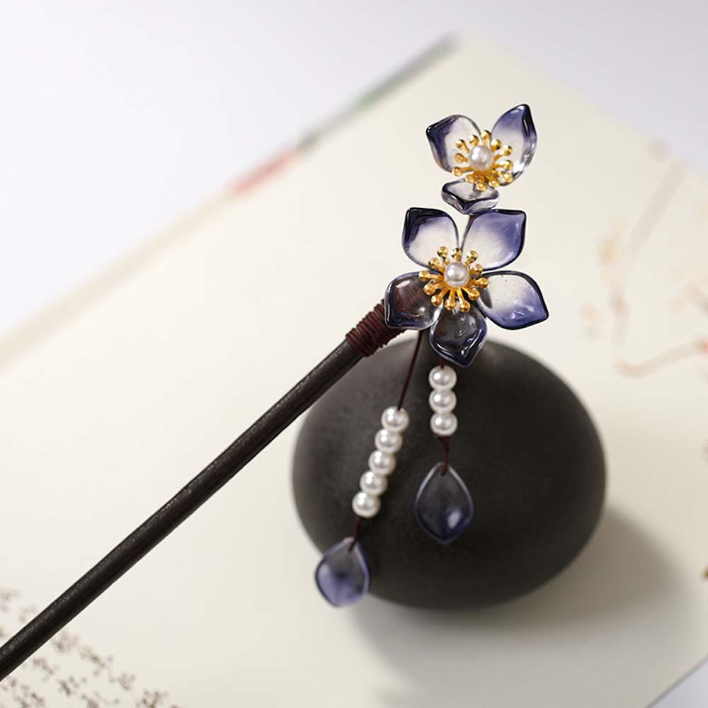 Flowers Tassel Chinese Feminine Traditional Hair fork Hair Stick Hair Chopsticks Hanfu Hairpin
Flowers Tassel Chinese Feminine Traditional Hair fork Hair Stick Hair Chopsticks Hanfu Hairpin