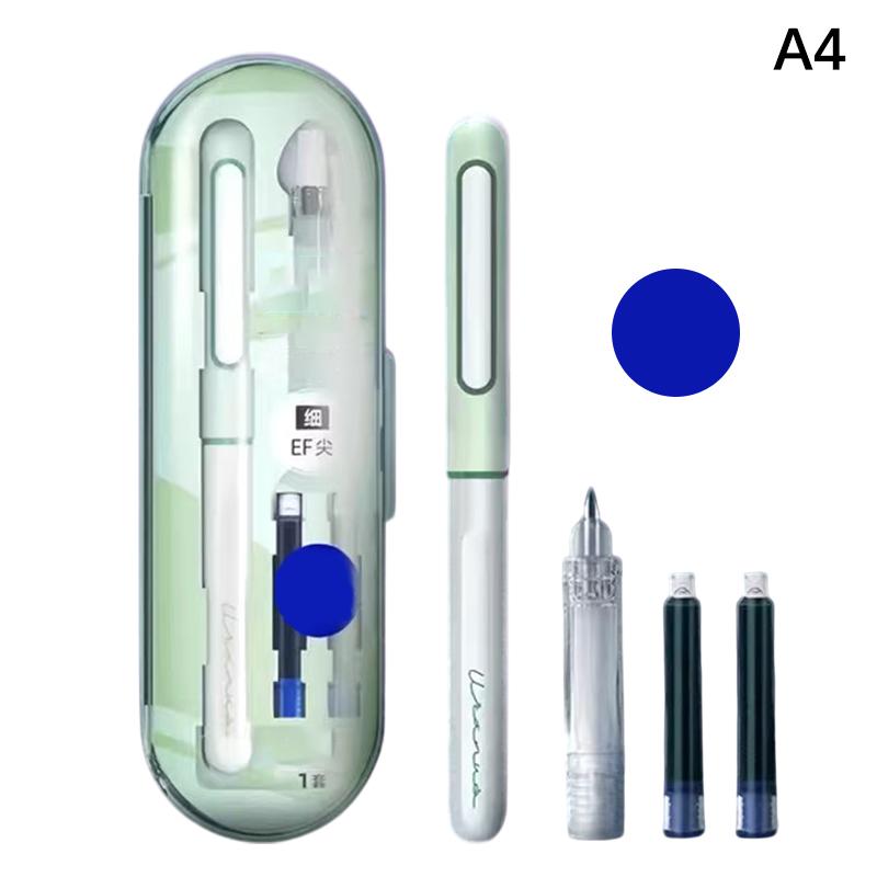 Набір ручок-пір їв з висувним пером EF, сині та чорні чорнила, плавне письмо, каліграфія, ведення щоденника, ескізи, офісне та шкільне приладдя
Набір ручок-пір їв з висувним пером EF, сині та чорні чорнила, плавне письмо, каліграфія, ведення щоденника, ескізи, офісне та шкільне приладдя