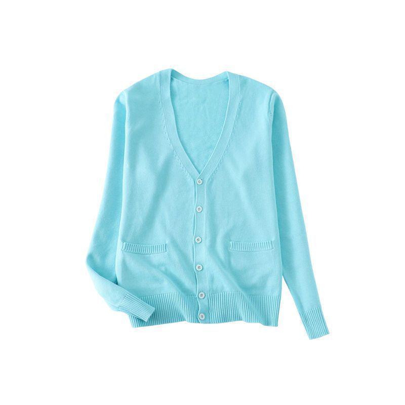 Women s Light Blue JK Cardigan - V-Neck, Long Sleeve, School Uniform Style Knit Sweater for Spring/Autumn 2XL
Women s Light Blue JK Cardigan - V-Neck, Long Sleeve, School Uniform Style Knit Sweater for Spring/Autumn 2XL