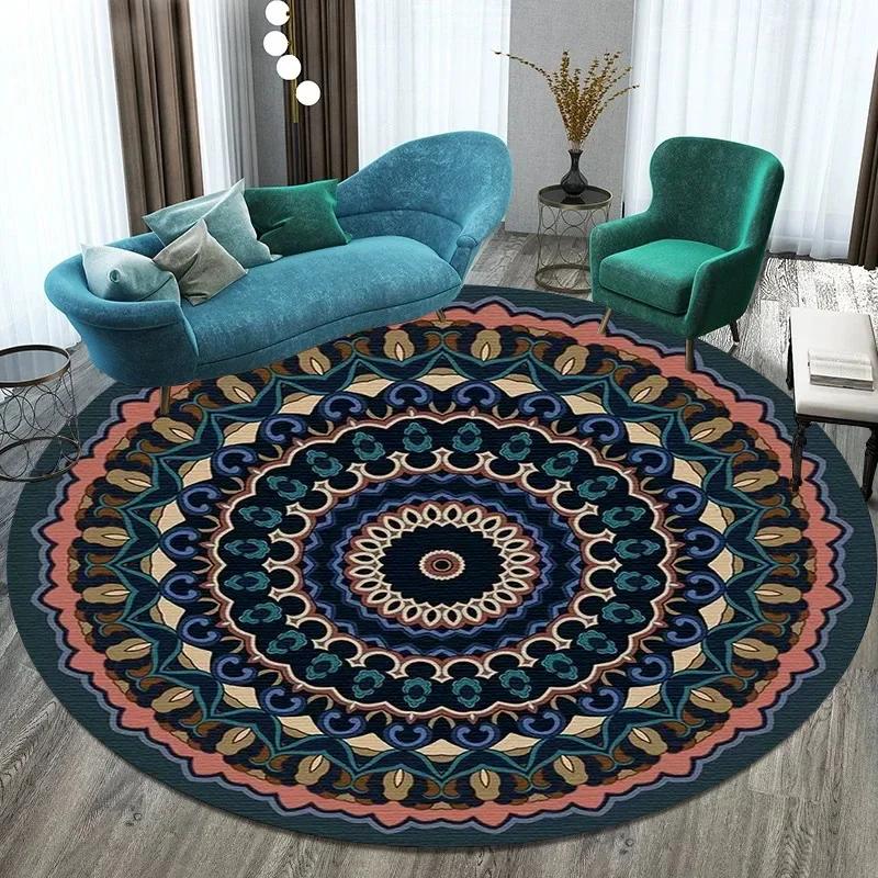 Круглая мандала в красочном богемном стиле для кресла в спальне, коврик для пола - ковры для йоги и медитации для гостиной 60X60cm
Круглая мандала в красочном богемном стиле для кресла в спальне, коврик для пола - ковры для йоги и медитации для гостиной 60X60cm