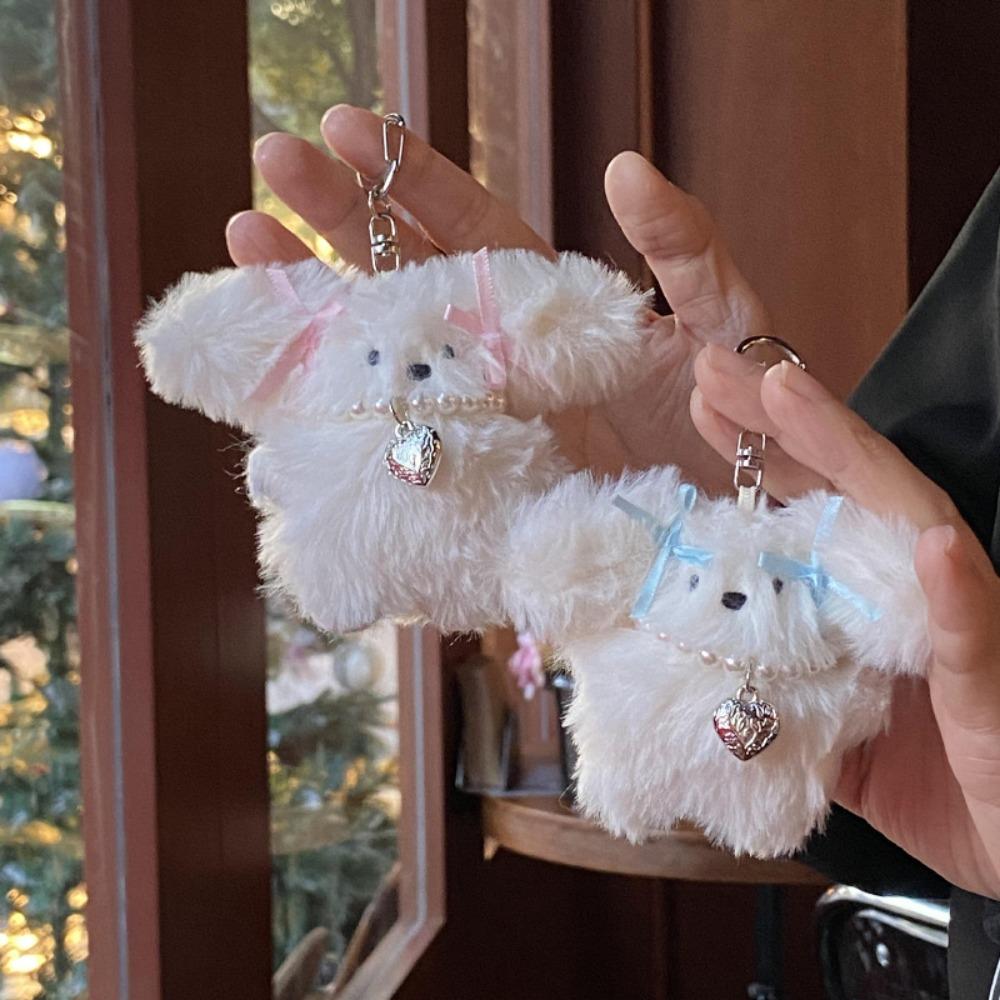 Bow Puppy Plush Key Ring Zinc Zinc Alloy Cartoon Animal Keychain Bag Pendant Plush Rabbit Pendant Women
Bow Puppy Plush Key Ring Zinc Zinc Alloy Cartoon Animal Keychain Bag Pendant Plush Rabbit Pendant Women