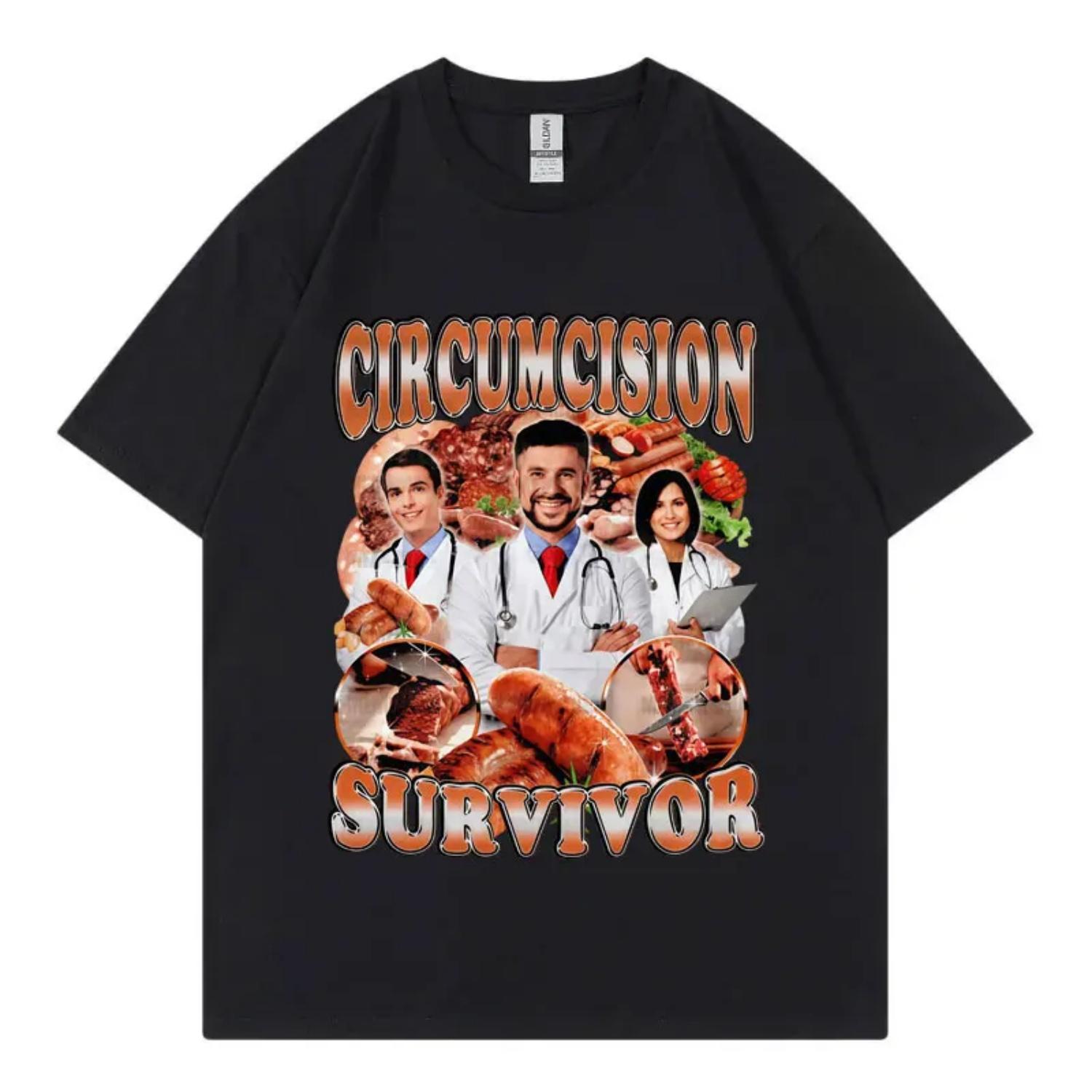 Circumcision Survivor Meme T-shirt Men Women Clothing Fashion Y2k Short Sleeve T-shirts Summer Casual Loose Cotton T Shirt Tops S чёрный
Circumcision Survivor Meme T-shirt Men Women Clothing Fashion Y2k Short Sleeve T-shirts Summer Casual Loose Cotton T Shirt Tops S чёрный